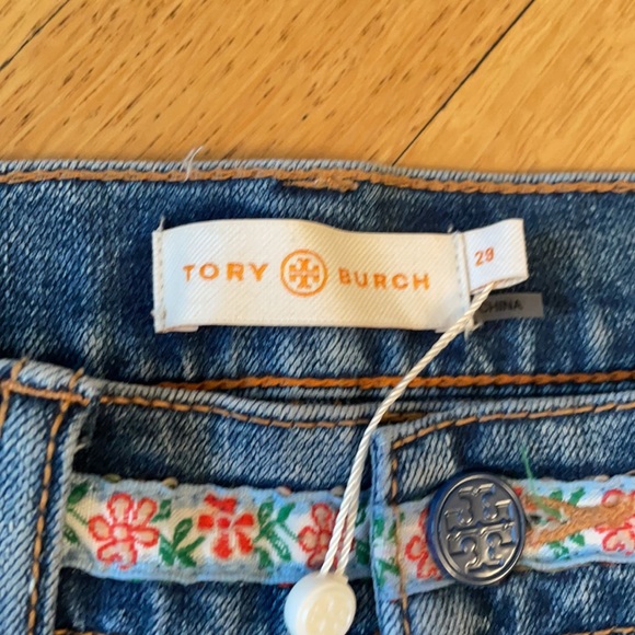 Embroidered TORY BURCH Amy  JEANS!!! - Picture 5 of 10
